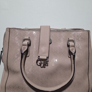 Guess Taupe Satchel Bag